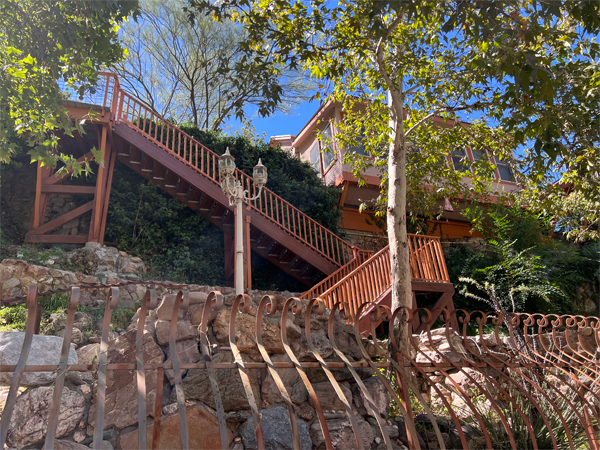 stairs to houses