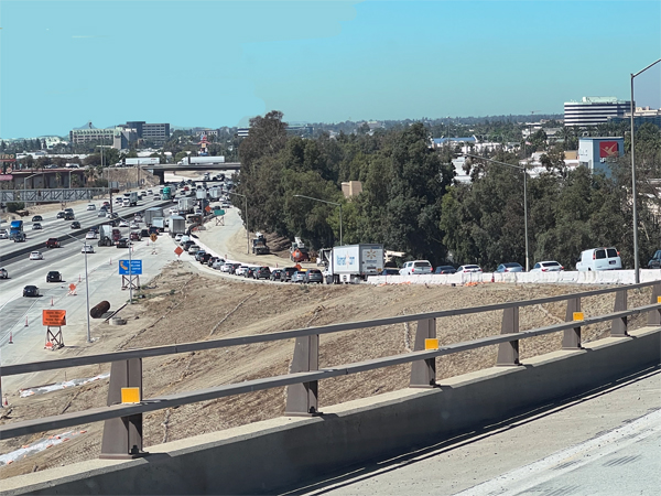 nasty traffic entering the highway