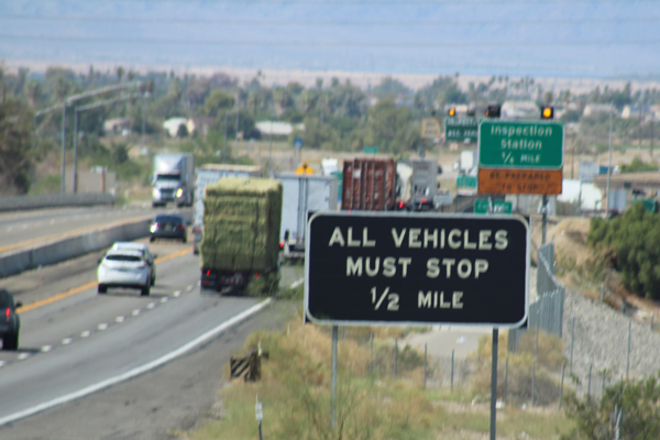 approaching the California state line