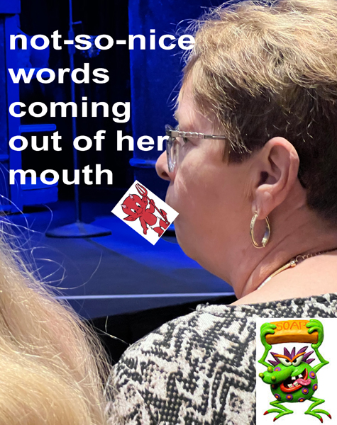 foul-mouthed woman