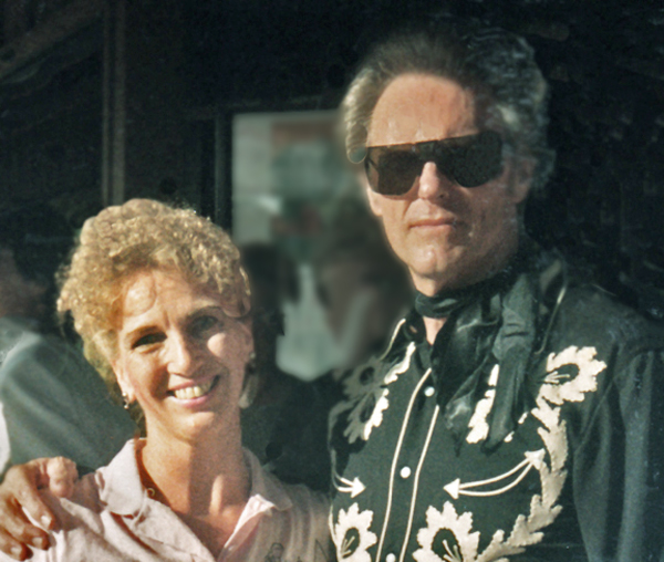 Karen Duquette and an impersonator