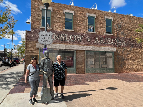 Karen and Lee Duquette Standing on the Corner