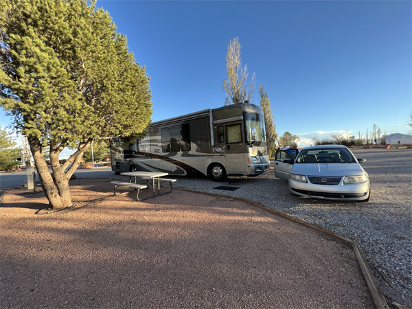 The RV and toad of the two RV Gypsies