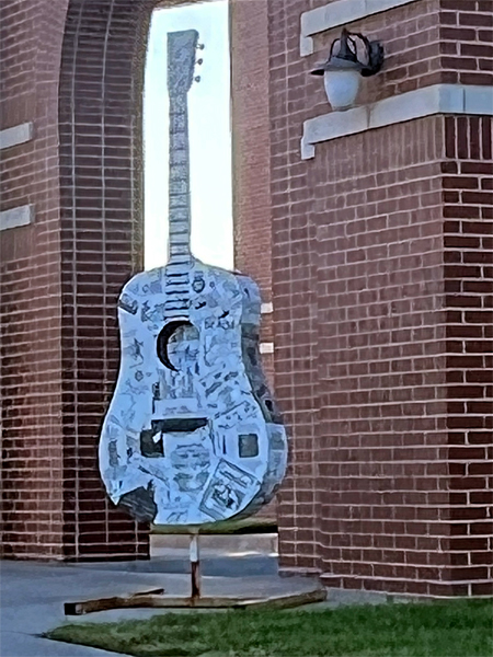 painted guitar