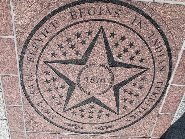 1870 Rail Service begins in Indian Territory brick