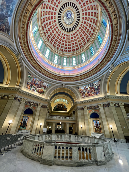 Rotunda with murals