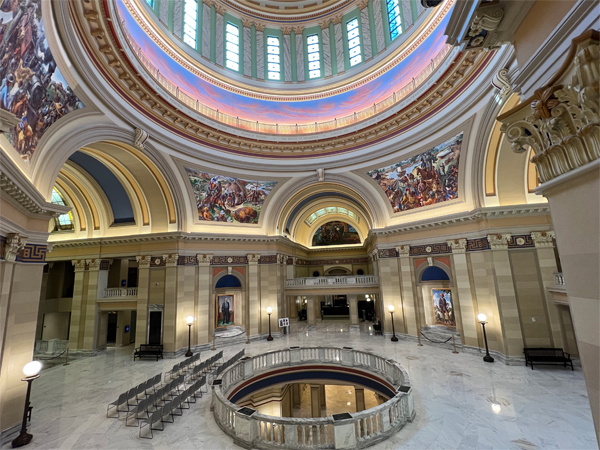 Rotunda with murals