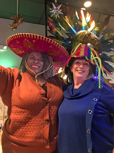 two birthday gals