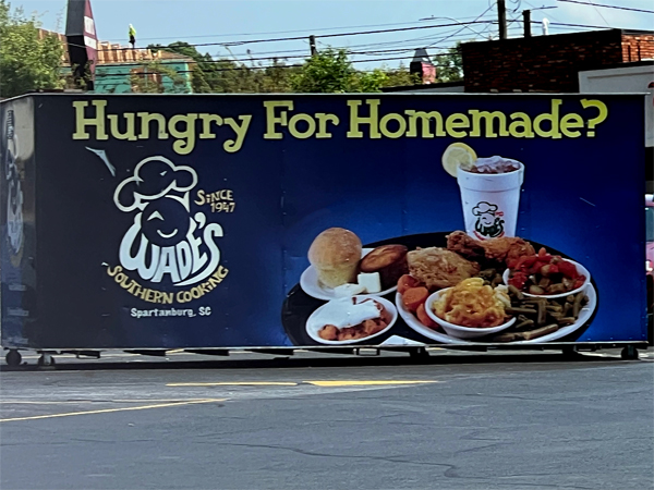 southern cooking sign