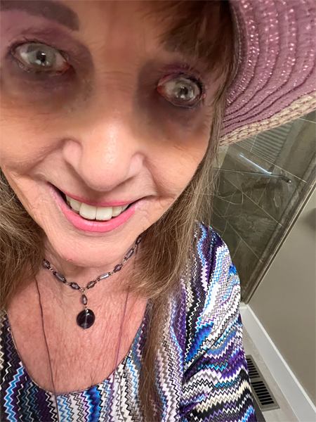 a scary face