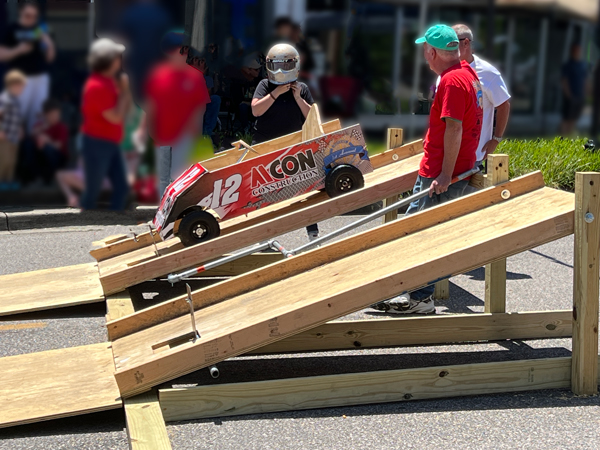 a local Pinewood Derby Race - car 12