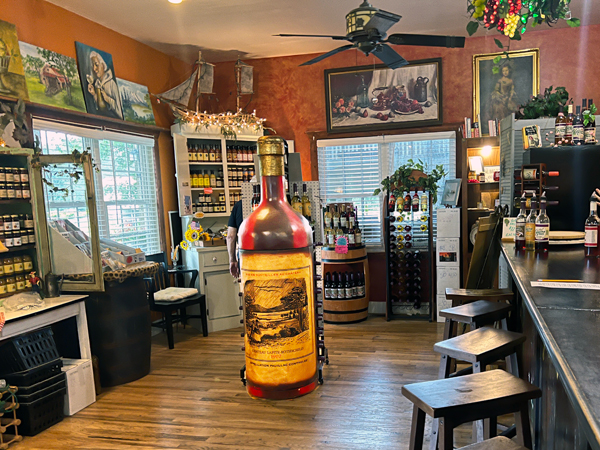 big wine bottle
