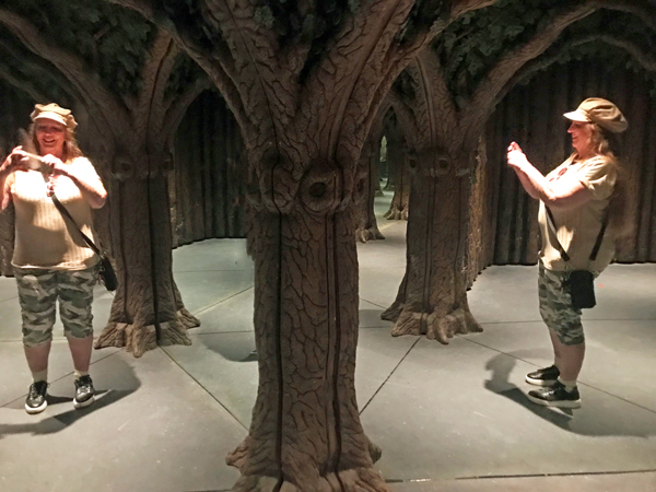 Karen Duquette photographed herself in the mirrors