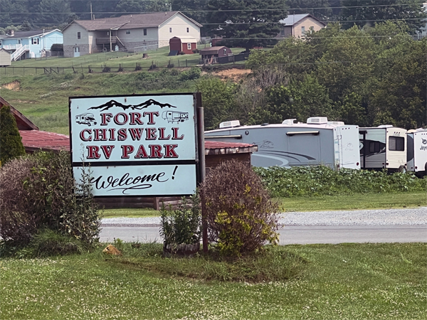 Fort Chiswell RV Park sign