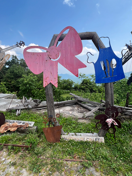 unusual outdoor Mountain Top Music Display
