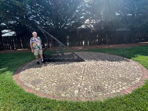 Lee Duquette at the Millennium Sundial