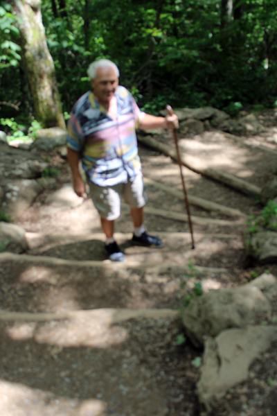 Lee Duquette on the trail