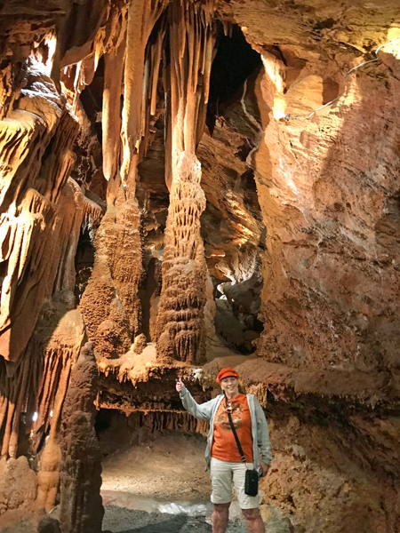 Karen Duquette in Shenandoah Caverns