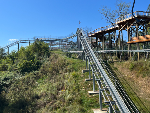 view from the chair lift