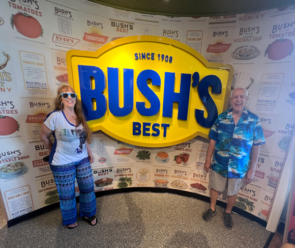 The two RV Gypsies inside Bush's museum