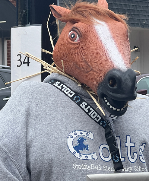 Springfield Elementary School scarecrow head