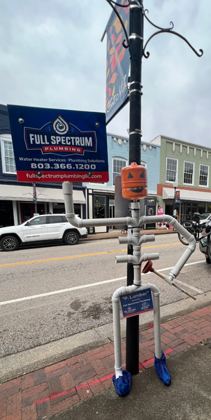 Full Spectrum Plumbing scarecrow