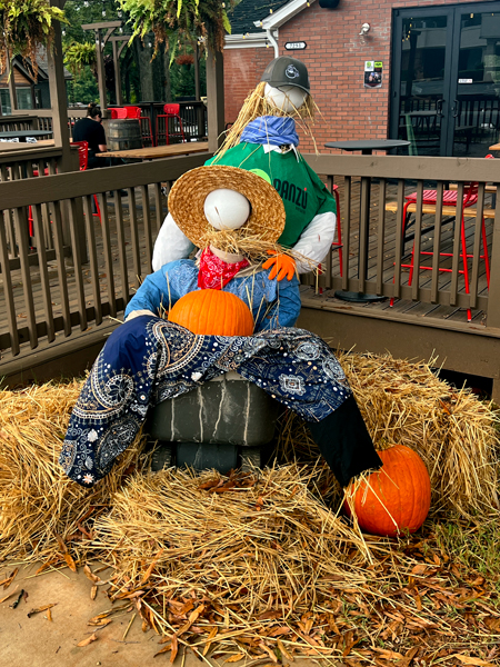 two scarecrows