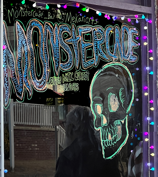 Monstercade window