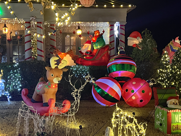 rocking reindeer, big balls