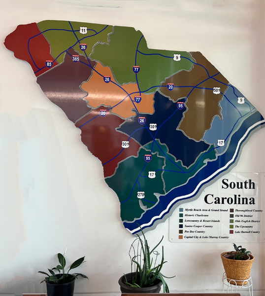 map of South Carolina