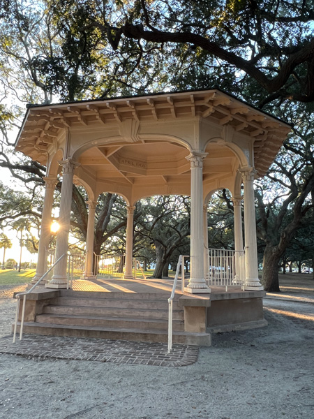 A Gazebo in White Point Garden Park
