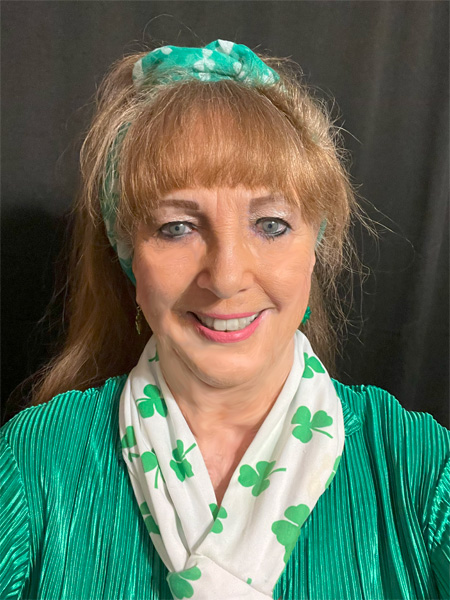 Karen Duquette ready for St. Patrick's Day