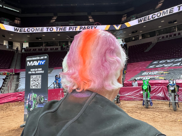 Lee Duquette and multi-colored hair