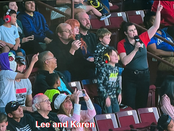 Lee and Karen Duquette at Monster Jam