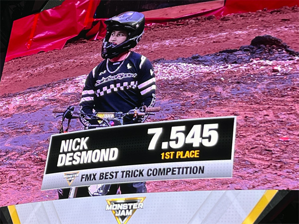 Nick Desmond, Monster Jam biker