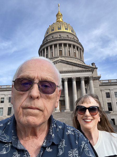 Lee and Kaen Duquette  by the Capitol Building