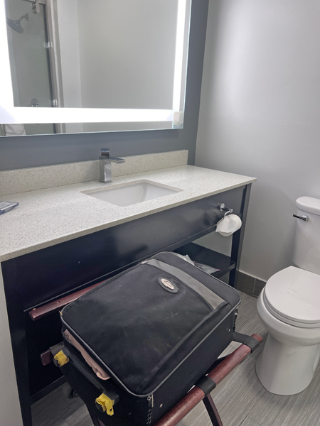 Bathroom in The Hotel in Indiana