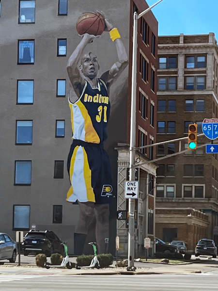 basketball player paiinting