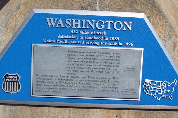 Washington had 532  miles of track