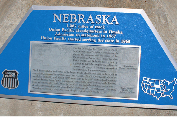 Bebraska had 1,067  miles of track
