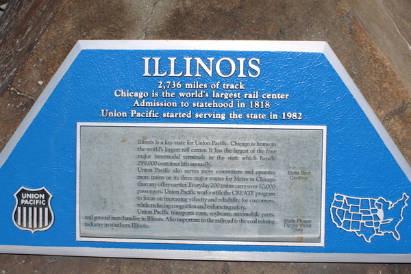 Illinois had 2,736  miles of track