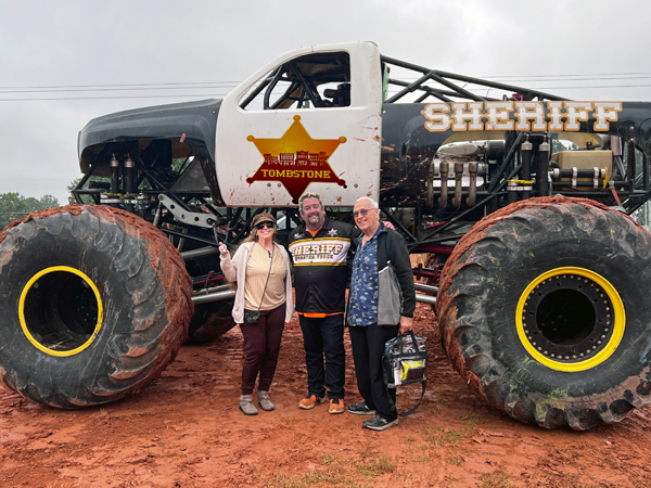 Karen and Lee Duquette with Ricky Fowler