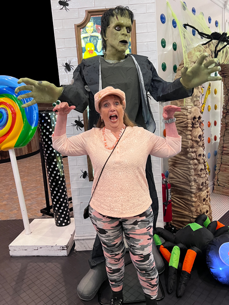Karen Duqette and Frankenstein