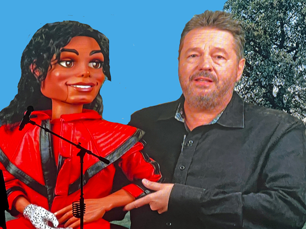 Terry Fator and MichaelJackson pupper