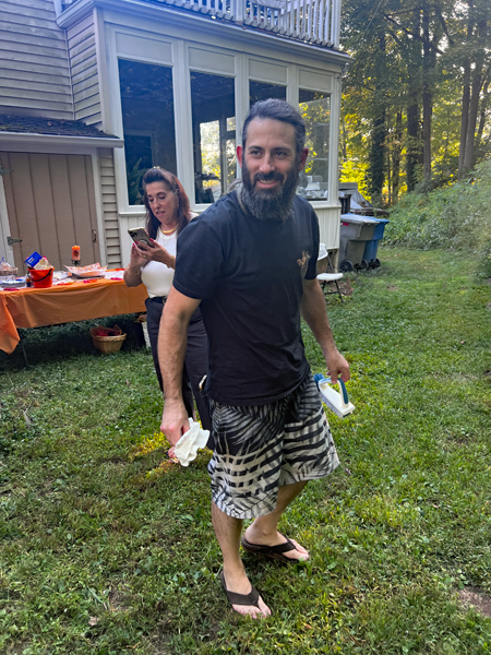 Jonathan Duquette and his mom