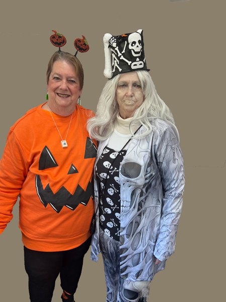 Karen Duquette and a friend