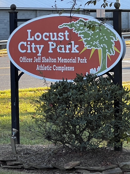 Locust City Park sing