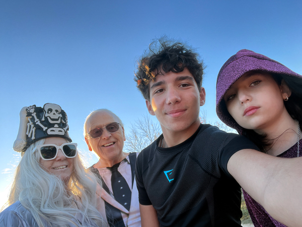 Karen, Lee and their great-grandchildren