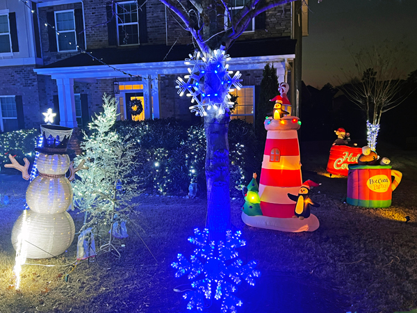 snowman and lighthouse