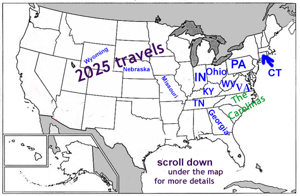 2025 travel map